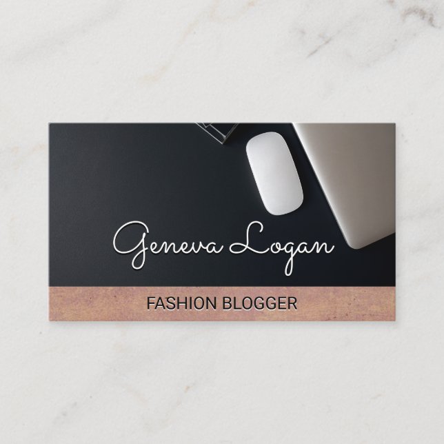 Carte De Visite Arrière - plan noir Espace de travail | Texture (Devant)