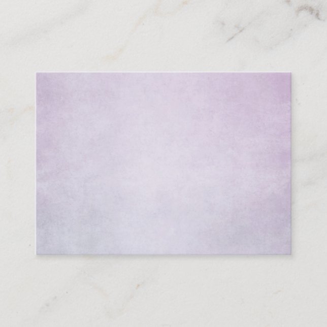 Carte De Visite Arrière - plan personnalisé par aquarelle pourpre (Devant)