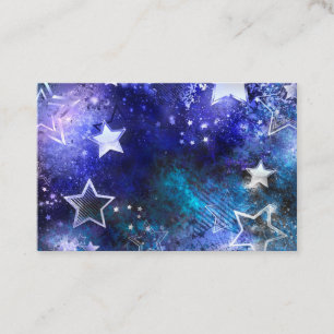 Carte De Visite Arrière - plan spatial avec étoiles