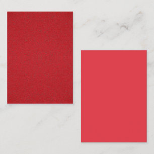 Carte de visite arrière rouge tomate texturée – Pe