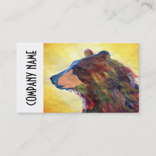 Carte De Visite Art abstrait coloré d'ours