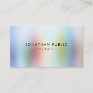 Carte De Visite Art Abstrait coloré moderne Élégant Professionnel