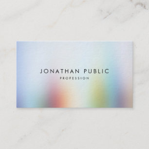 Carte De Visite Art abstrait coloré moderne professionnel élégant