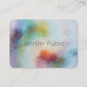 Carte De Visite Art Abstrait moderne Modèle élégant