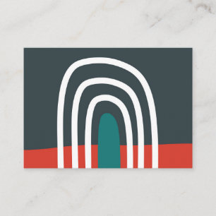 Carte De Visite Art arc-en-ciel à main
