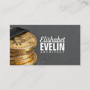 Carte De Visite Art conceptuel de crypto-monnaie