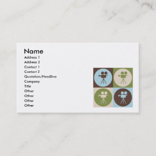 Carte De Visite Art de bruit actionnant un appareil-photo