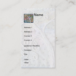 Carte De Visite Art de fibre - saule lunatique
