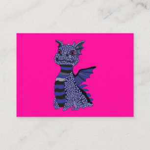 Carte De Visite Art Dragon Diamant Bleu