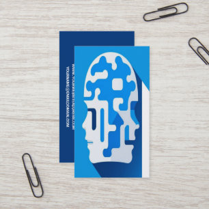 Carte De Visite Art du cerveau du puzzle