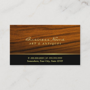 Carte De Visite Art en bois moderne de grain et brocanteur