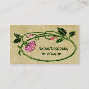 Carte De Visite Art floral rose Nouveau