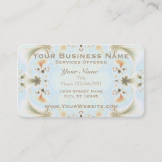 Carte De Visite Art Fractal Élégant