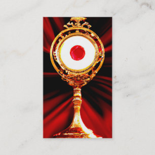 Carte De Visite Art IA d'un miracle eucharistique