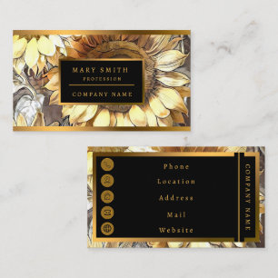 Carte De Visite Art Moderne Tournesols Sur Le Terrain Collection A