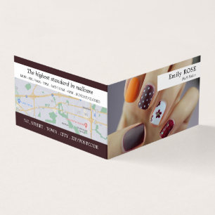 Carte De Visite Art Nail, Technicien Nail, Loyauté Salon Nail