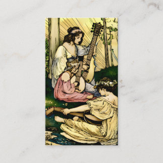 Carte De Visite Art Nouveau fairy illustration