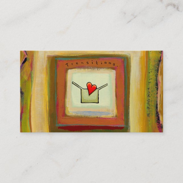 Carte De Visite Art plein d'espoir de changement d'acceptation de (Devant)