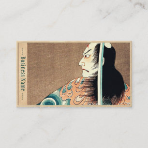 Carte De Visite Art samouraï légendaire japonais classique de