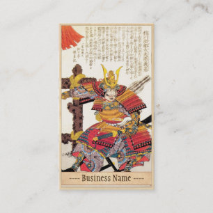 Carte De Visite Art samouraï légendaire japonais classique de