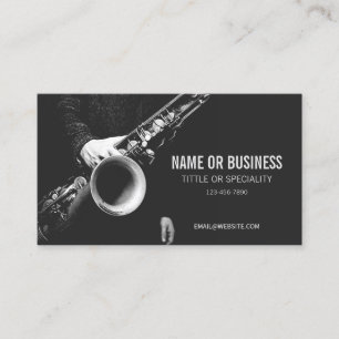Carte De Visite Art saxophone pour saxophoniste