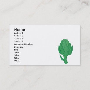 Carte De Visite artichaut réaliste