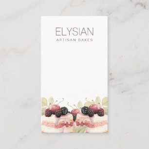 Carte De Visite Artisan Aquarelle Baker boulangerie pâtisserie Che