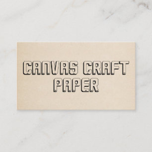 Carte De Visite Artisan Élégant Moderne Simple Beige