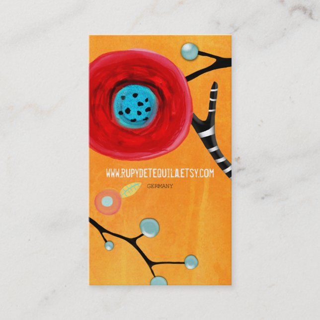 carte de visite artisanal (Devant)