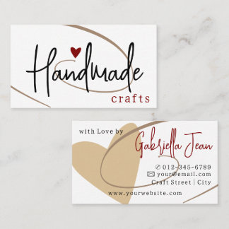 Carte De Visite Artisanat artisanal Calligraphie Signature Love He