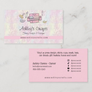 Carte De Visite Artisanat et design en vinyle - Blush Pink Busines