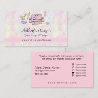 Carte De Visite Artisanat et design en vinyle - Blush Pink Busines