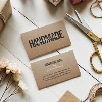 Artisanat rustique brun kraft vintage blanc script