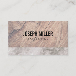 Carte De Visite Artisans Bois et marbre