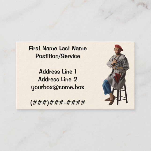 Carte De Visite Artiste (Devant)