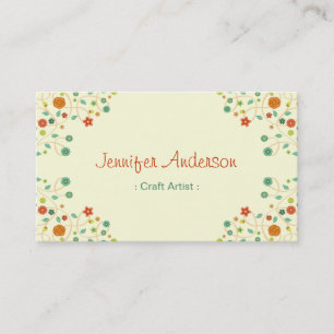 Carte De Visite Artiste Artiste Artiste - Chic Nature Design
