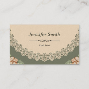 Carte De Visite Artiste Artiste Artiste - Vintage Chic Floral