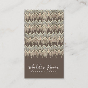 Carte De Visite Artiste Boho Macrame Artiste Artiste Artistique Ar