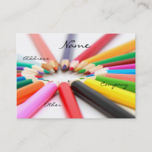 Carte De Visite Artiste Crayon Crayon