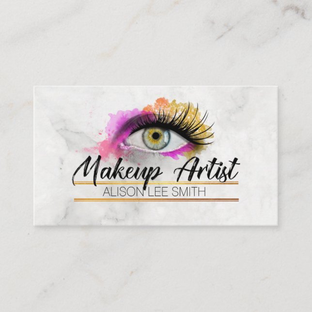 Carte De Visite Artiste de maquillage (Devant)