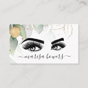 Carte De Visite Artiste de maquillage Belle beauté des yeux Verdur