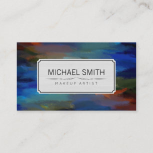 Carte De Visite Artiste de maquillage d'art Abstrait moderne #99