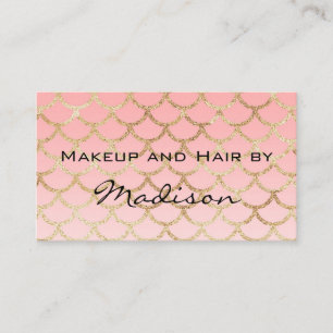 Carte De Visite Artiste de maquillage de Parties scintillant de si