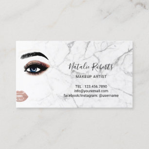 Carte De Visite Artiste de maquillage d'Eyelash Salon de beauté b