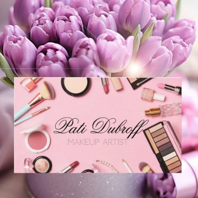 Carte De Visite Artiste de maquillage étonnant - Faites une impres (Créateur téléchargé)