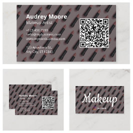 Carte De Visite Artiste de maquillage Modèle moderne