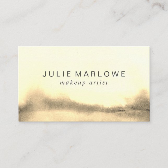 Carte De Visite Artiste de maquillage moderne Aquarelle Abstraite  (Devant)