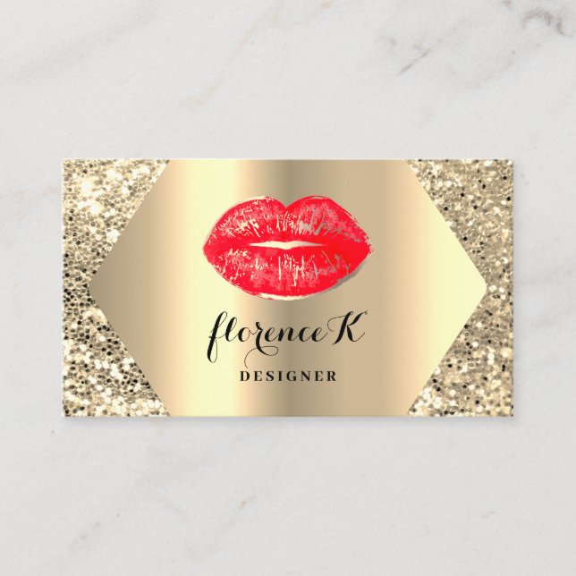 Carte De Visite Artiste de maquillage permanent Gold Professional  (Devant)