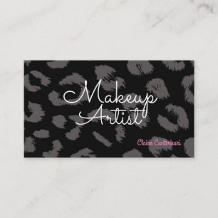 Carte De Visite Artiste de maquillage poster de animal