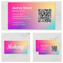 Carte De Visite Artiste de maquillage professionnel Designs modern